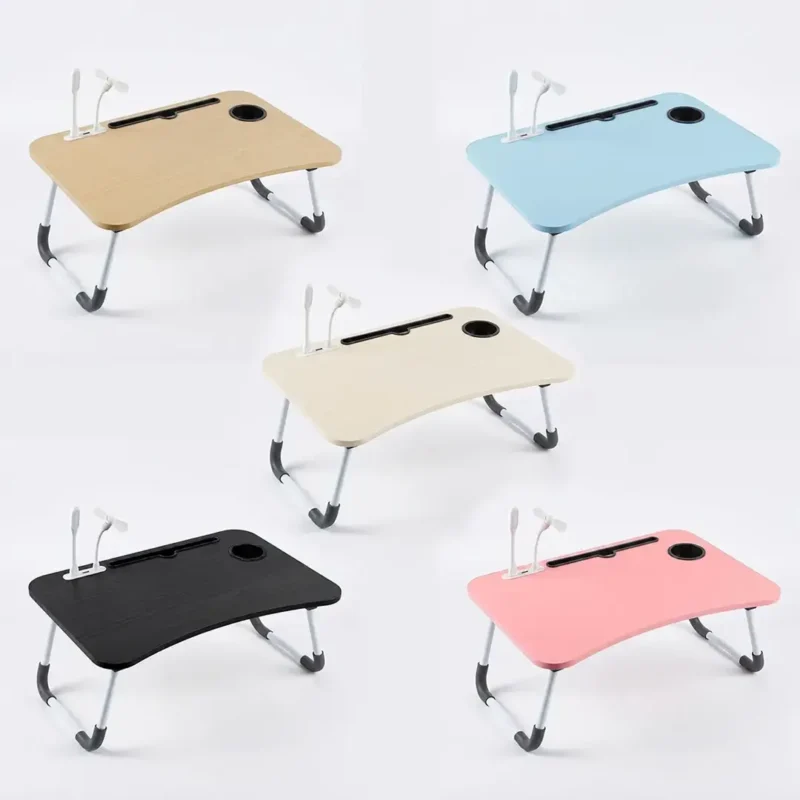Mesa Desayunador c/Portavasos & USB Plegable