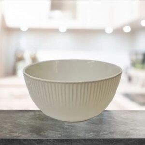 Bowl De Ceramica Rayitas Blanco 14.5cm
