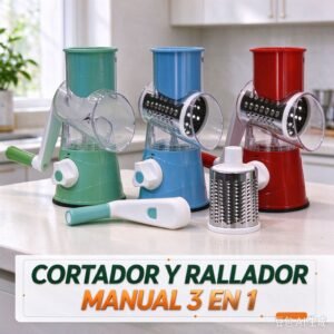 Rallador a manivela 3 en 1