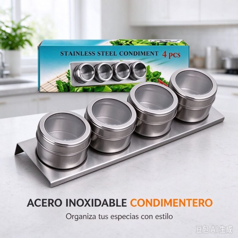 PACK ESPECIEROS MAGNÉTICOS ACERO X4PCS