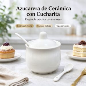 AZUCARERA Ceramia con cucharita
