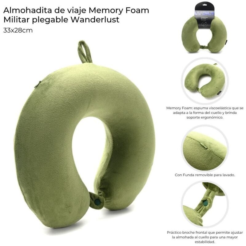 ALMOHADA DE VIAJE MEMORY FOAM