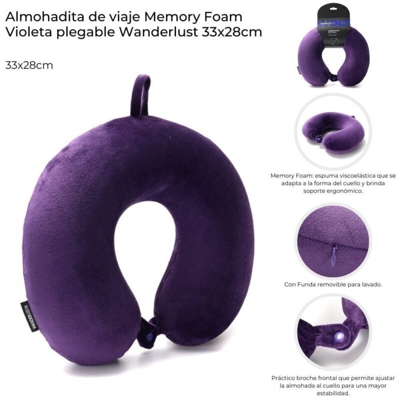 ALMOHADA DE VIAJE MEMORY FORAM
