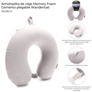 ALMOHADA DE VIAJE MEMORY FORAM