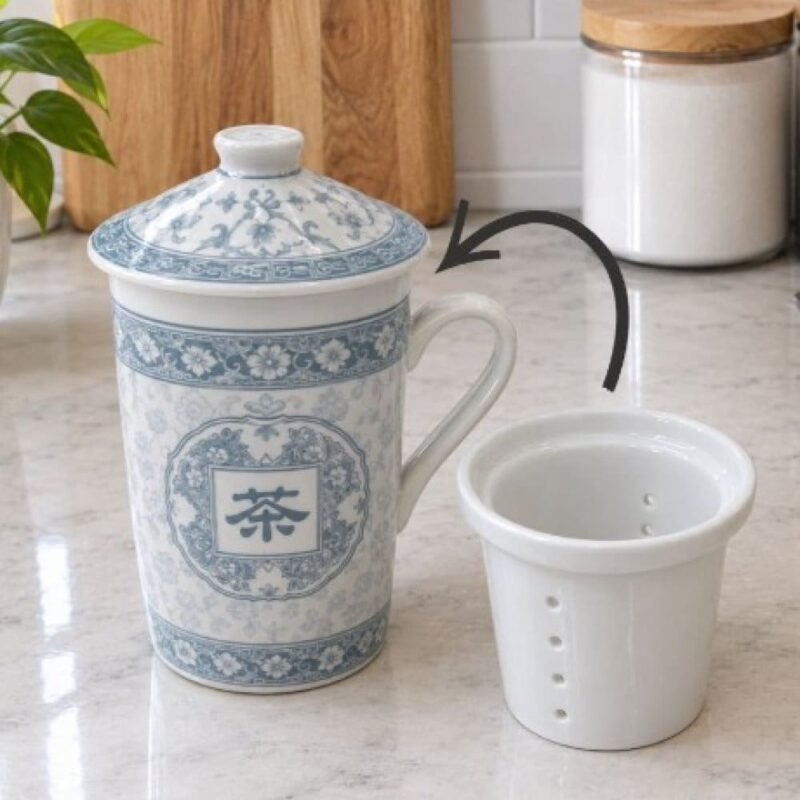 TAZA C/INFUSOR PORC 380ML