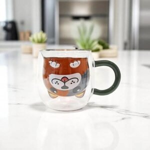 Taza Doble Vidrio 280ml Perro