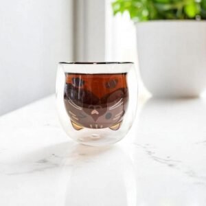 Taza Doble Vidrio 280ml Gato
