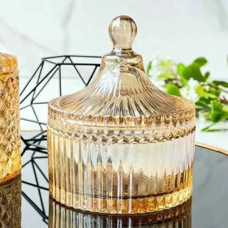 7790780153647 10X12CM CARAMELERA VIDRIO AMBAR